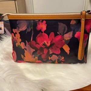 Cavalcanti leather Floral Women's makeup pouch/clutch